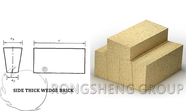 High Alumina Bricks Side Thick Wedge Bricks