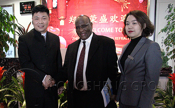 Our Chairman Mr. Chu and Interpreter Mrs. Li with Mr. Amadou Boubacar CISSÉ.